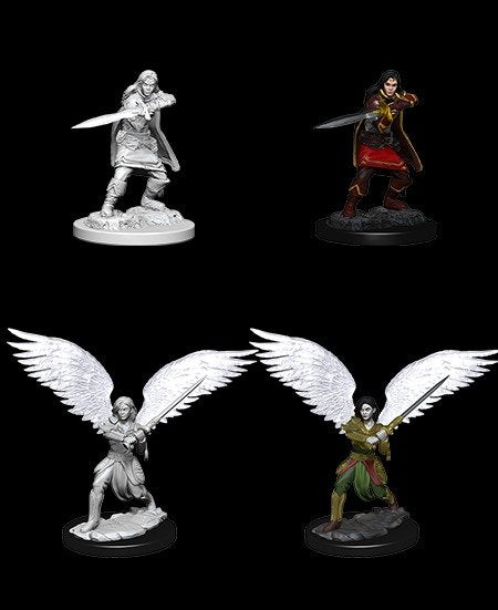 D&D Unpainted Minis: Female Aasimar Fighter