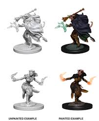 D&D Unpainted Minis: Female Tiefling Warlock