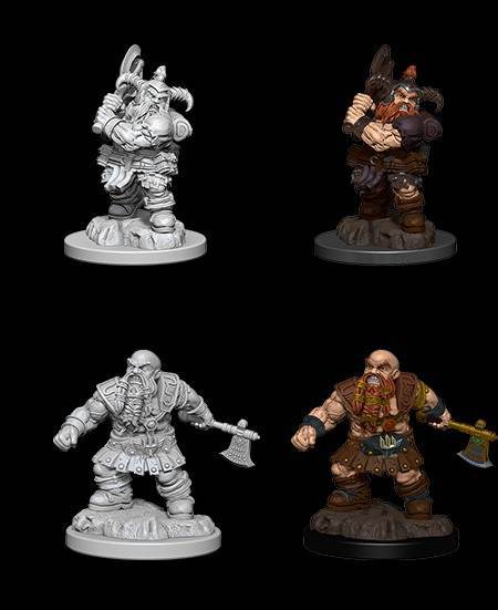 D&D Unpainted Minis: Male Dwarf Barbarian