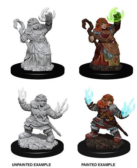 D&D Primed Mini: Female Dwarf Summoner