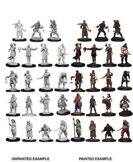 D&D Unpainted Minis: Townspeople & Accessories