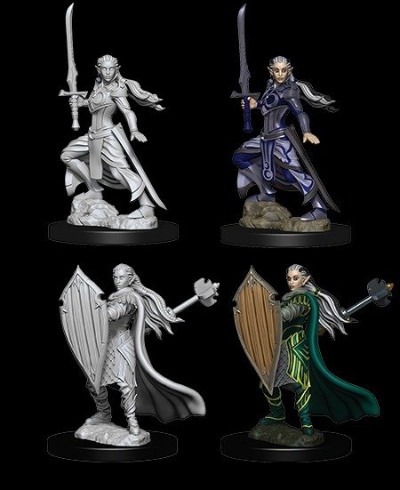 D&D Unpainted Minis: Female Elf Paladin