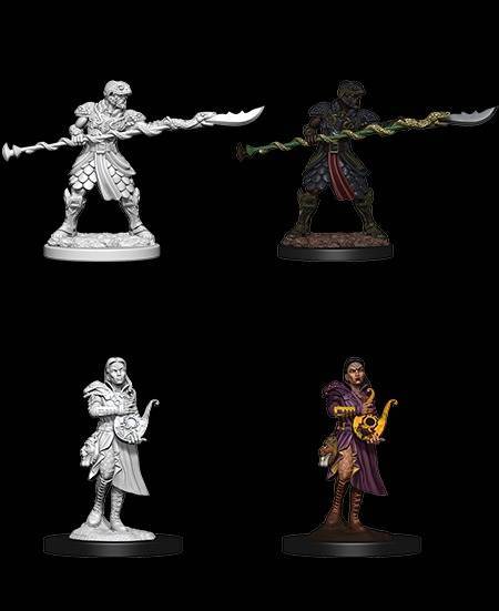 D&D Unpainted Minis: Yuan-Ti Pureblood Adventurers