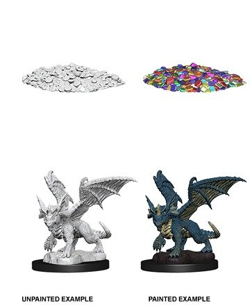 D&D Unpainted Minis: Blue Dragon Wyrmling