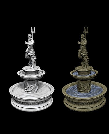 D&D Unpainted Minis: Fountain