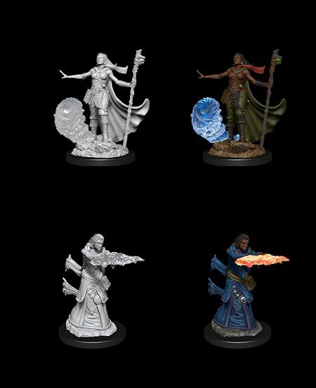 D&D Unpainted Minis: Female Human Wizard