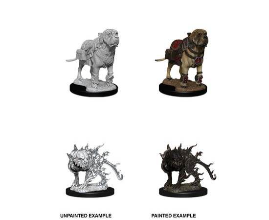 D&D Unpainted Minis: Mastiff & Shadow Mastiff