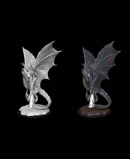 D&D Unpainted Minis: Young Silver Dragon