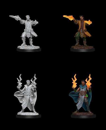 D&D Unpainted Minis: Male Human Sorcerer