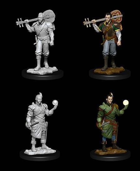 D&D Unpainted Minis: Male Half Elf Bard