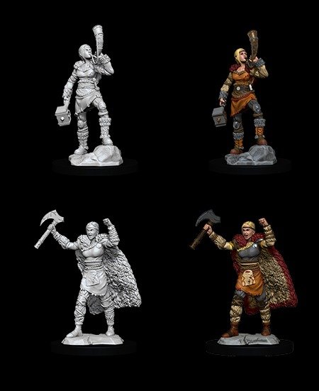 D&D Unpainted Minis: Female Human Barbarian