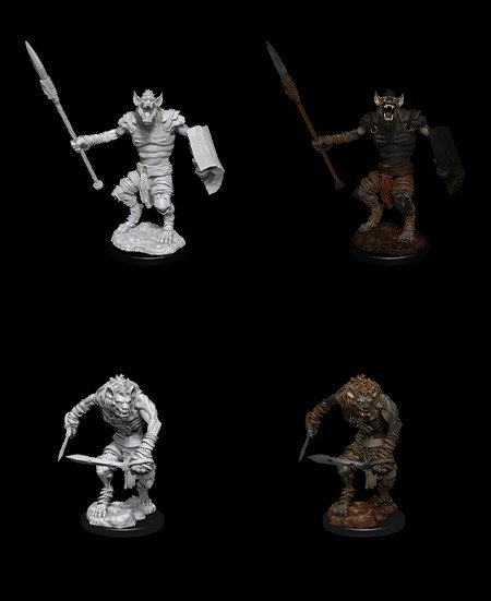 D&D Unpainted Minis: Gnoll & Flesh Gnawer