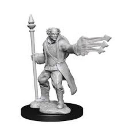 D&D Unpainted Figure: Male Multiclass Cleric + Wizard