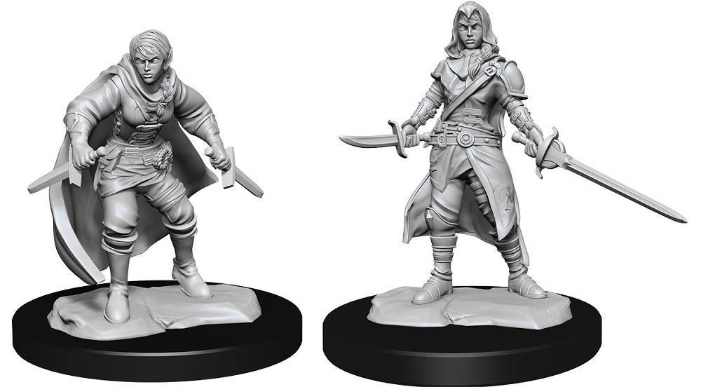 D&D Unpainted Minis: Half-Elf Rogue (female)