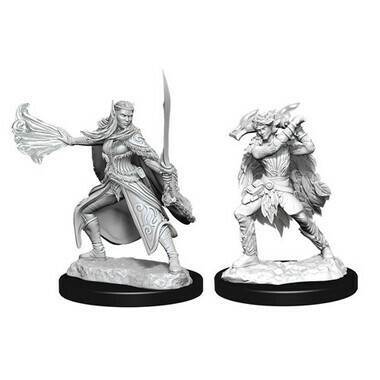 D&D Unpainted Minis: Winter Eladrin & Spring Eladrin