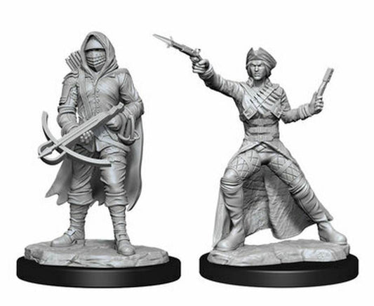 Wizkids Unpainted Minis: Bounty Hunter & Outlaw