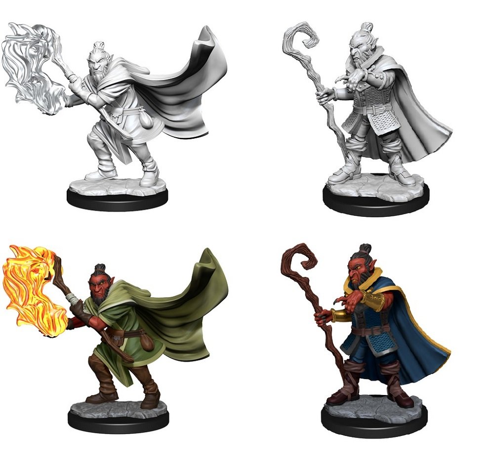 CR Unpainted Minis: Hobgoblin Wizard and Druid