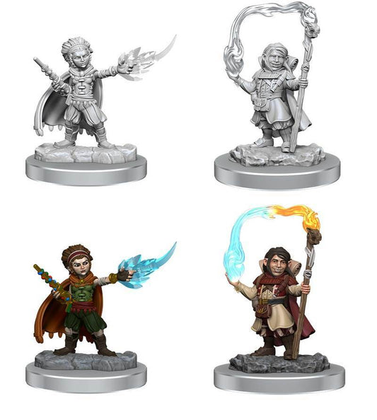 D&D Unpainted Minis: Halfing Wizards