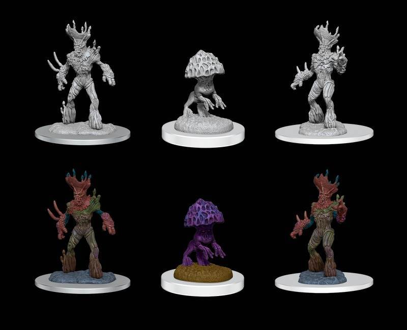 D&D Unpainted Minis: Myconid Sovereign & Sprouts