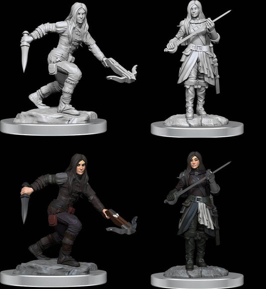 D&D Unpainted Minis: Half Elf Rogues