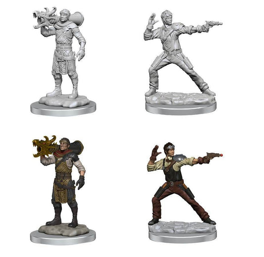 D&D Unpainted Minis: Human Artificer & Apprentice