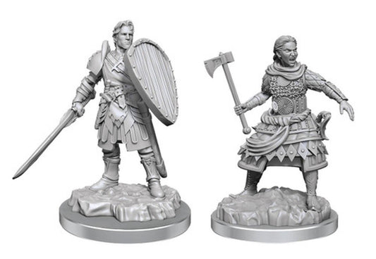 D&D Unpainted Minis: Human Fighters