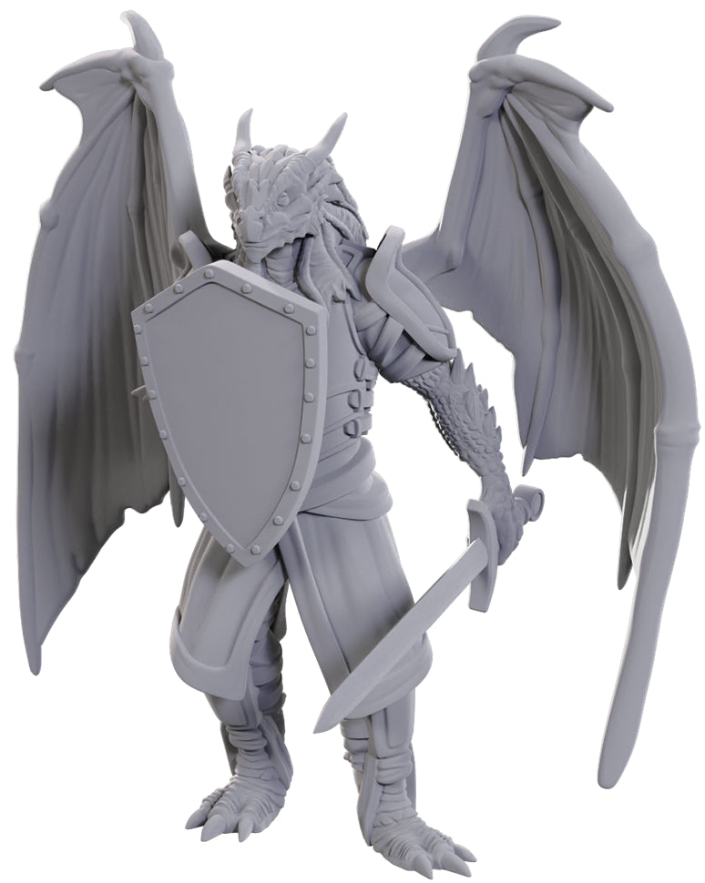 D&D Unpainted Minis: Dragonborn of Bahamut
