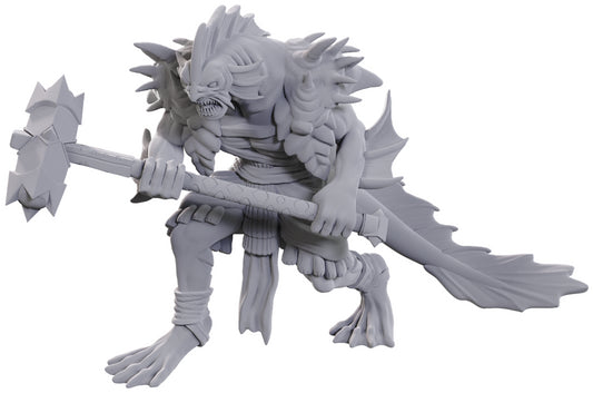 D&D Unpainted Minis: Sahuagin Coral Smasher