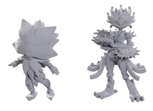 Pathfinder Unpainted Minis: Lotus Leshy & Flytrap Leshy