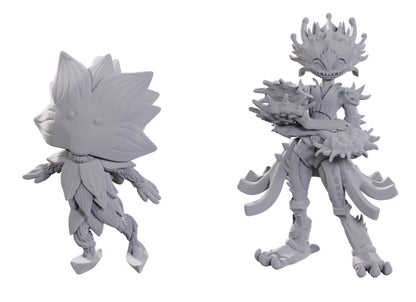 Pathfinder Unpainted Minis: Lotus Leshy & Flytrap Leshy
