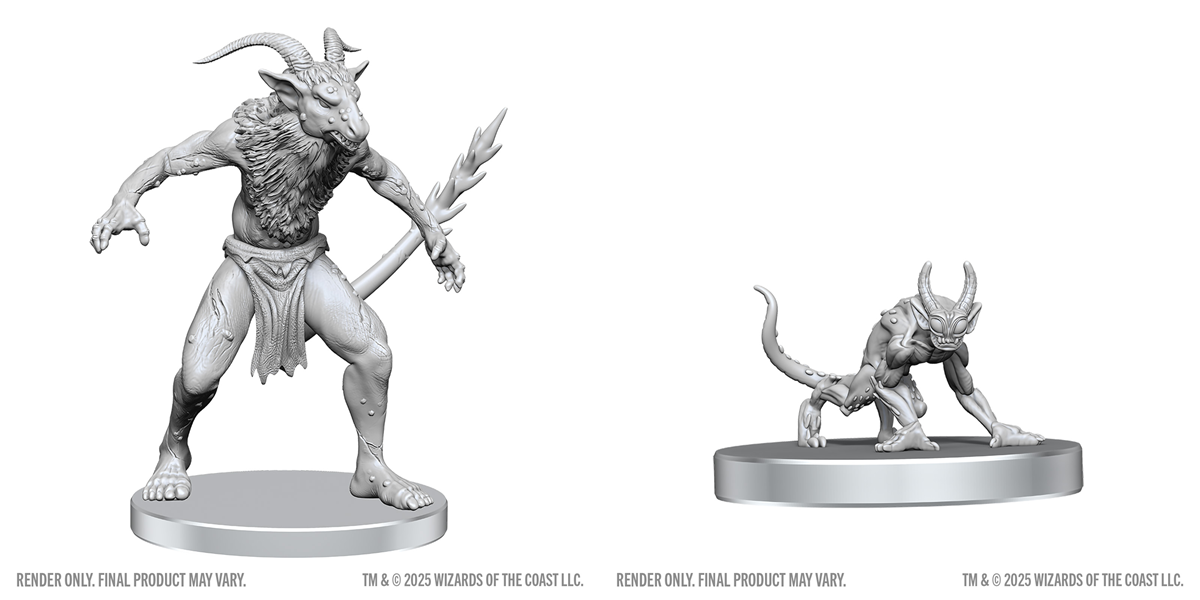 D&D Unpainted Minis: Bulezau & Quasit