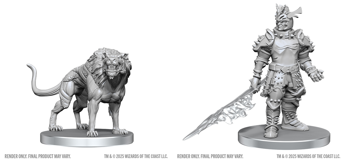 D&D Unpainted Minis: Hell Hound & Narzugon
