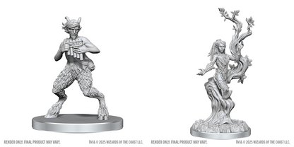 D&D Unpainted Minis: Satyr & Dryad
