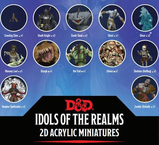 Idols Of The Realms 2D Minis: Boneyard Set 1