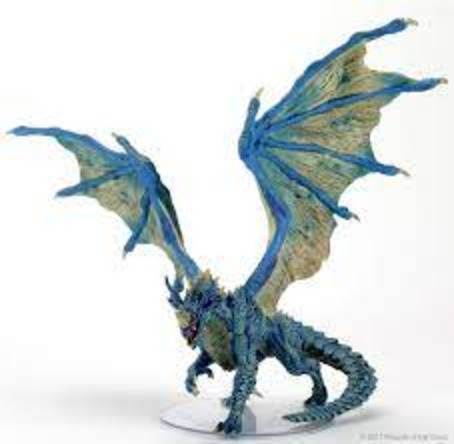 D&D Icons: Adult Blue Dragon Premium Figure