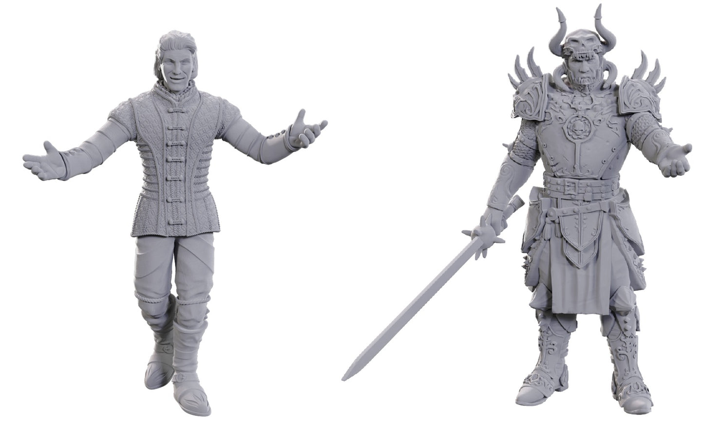 D&D Unpainted Minis: BG3 Sarevok Anchev & Raphael