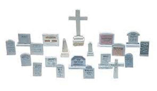 HO scale Tombstones (unpainted)