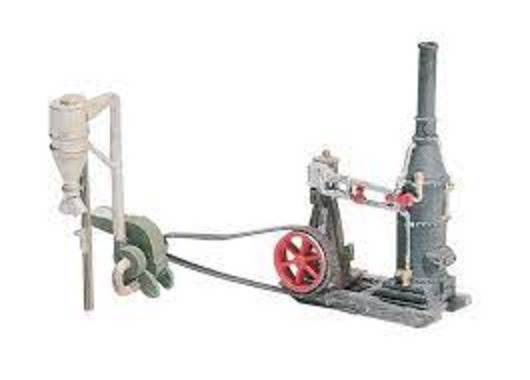 Steam Engine And Hammer Mill