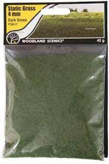 Static Grass 4mm Dark Green