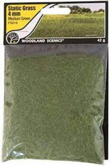 Static Grass 4mm Medium Green