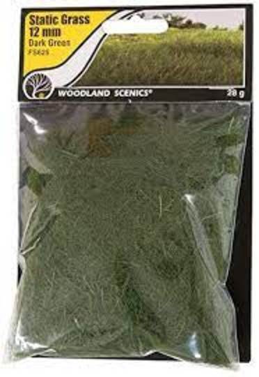 Static Grass 12mm Dark Green