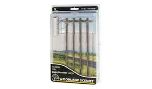 Utility System Pre-Wired Poles- Single Crossbar