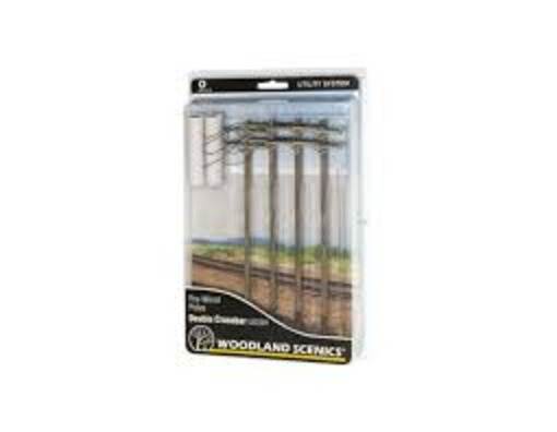 Utility System Pre-Wired Poles- Double Crossbar