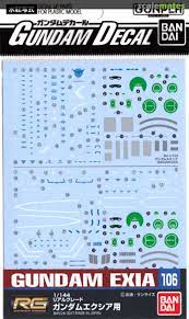 Gundam Decal Set for 1/144 Gundam Exia