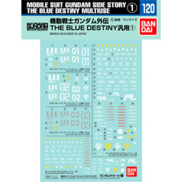 Gundam Decal Set - MS Gundam Side Story The Blue Destiny