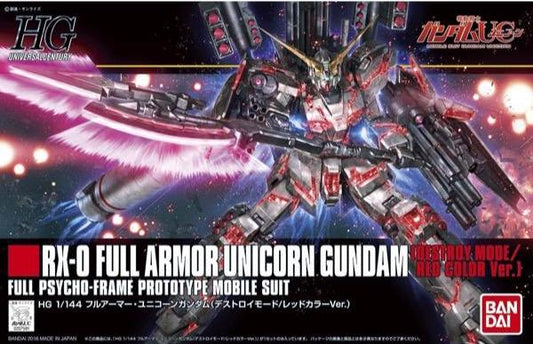 HGUC Full Armor Unicorn Gundam (Destroy Mode/Red Color Ver.)