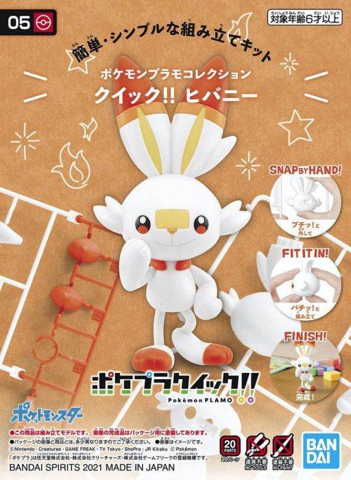 Pokemon Quick! Model Kit: Scorbunny