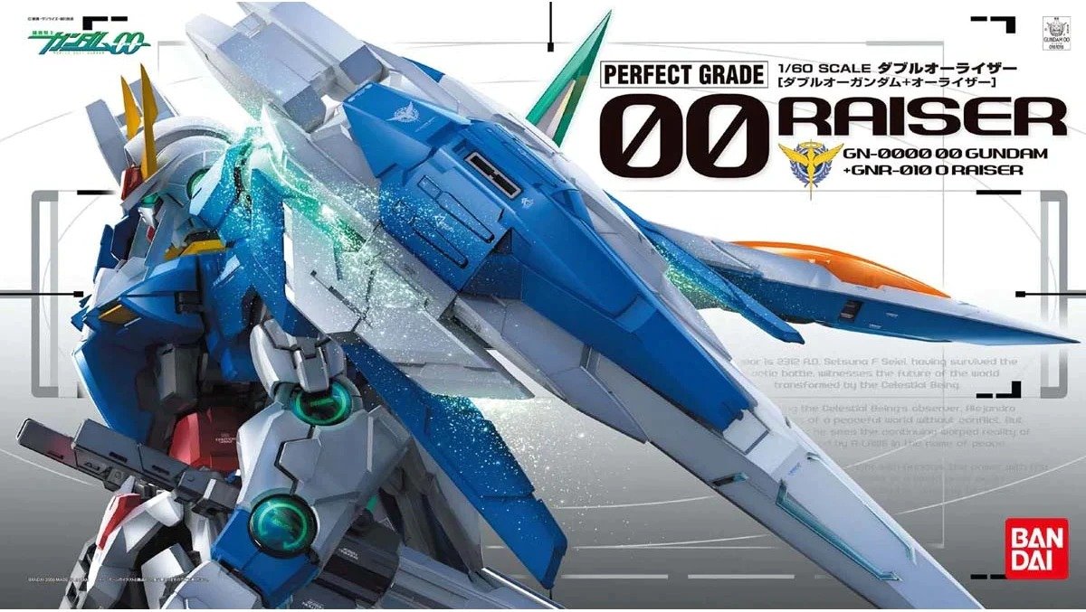 PG GN-0000 00 Gundam + GNR-010 00 Raiser (Reissue)