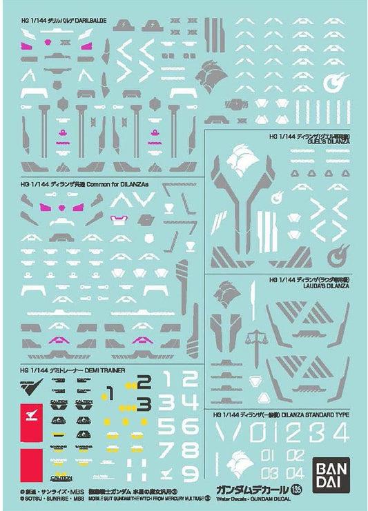 Gundam Decal Set - The Witch from Mercury Multiuse 3