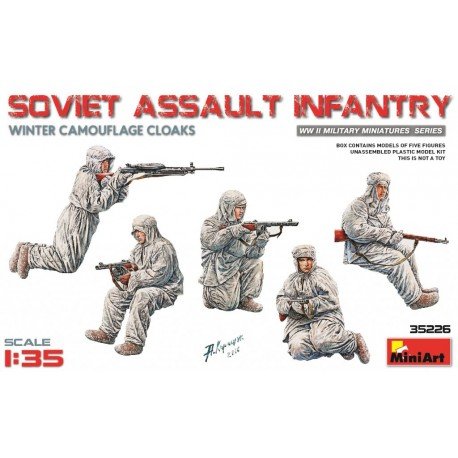 Soviet Assault Infantry w/Winter Camouflage Cloaks